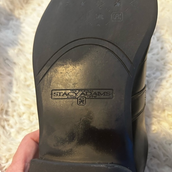 50%off w♥️ STACY ADAMS Men's Beau Bit Perforated Leather Loafer 13M black bukl - Picture 12 of 13